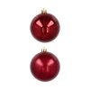 Ekskluzywna Bombka Choinkowa od Kamai Christmas Decoration® - Kolor Burgund, Komplet 4 Sztuk